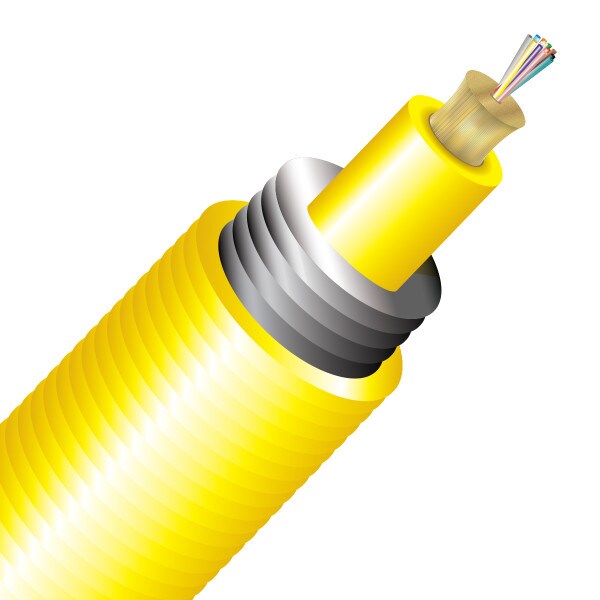 BendSafe® 12 Strand OS2 Interlocking Armored Distribution TB Plenum - Bulk per Ft.